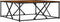 vidaXL - Salontafel - 100x100x40 - cm - bewerkt - hout - gerookt - eikenkleurig