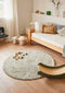 Rond Kinderkamer Vloerkleed Dot Blue Sage Lorena Canals