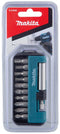Makita D-64995 - Bitset 11-delig - Inclusief 10 bits en magnetische bithouder