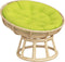 vidaXL - Zitkussen - rond - Ø - 100x11 - cm - oxford - stof - heldergroen