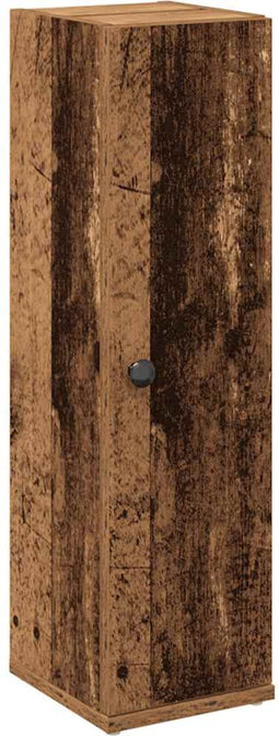 vidaXL - Badkamerkast - met - rolhouder - 20,5x22x72 - cm - oud - houtkleurig