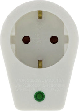 Scanpart tussenstekker met overspanningsbeveiliging - Met randaarde - Tegen piekspanning - 10A 16A