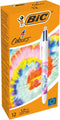 BIC Colours Lines 4-kleurenbalpen, medium, medium, blauw 12 stuks