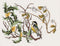 Thea Gouverneur - Borduurpakket met telpatroon - 913A - Voorgesorteerde DMC Garens - Koolmees - Aida - 25 cm x 30 cm - DIY Kit