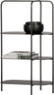 WOOOD Reina Deco Rek - Metaal - Zwart - 86x52x26