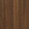 vidaXL - Boekenkast - 80x33x70,5 - cm - bewerkt - hout - en - staal - bruin - eikenkleur