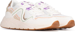 POSH by Poelman CATHY - Dames sneakers - Chunky - Wit met groene combinatie