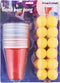 EdCo Trading - Beerpong Drankspellen set - 24 cups en 24 ballen - Rood en Blauw (set van 24)