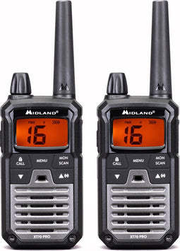 Midland XT70 PRO - Portofoonset - Walkie Talkie - PMR446 - LPD 433 - Set van 2 stuks - C1465