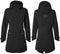 Basil Mosse - Parka Regenjas - Waterdicht en ademend - Zwart - Maat L