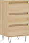 vidaXL - Dressoir - 40x35x70 - cm - bewerkt - hout - sonoma - eikenkleurig