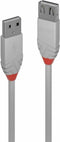 Lindy Anthra Line - USB 2.0 Kabel - 5.00 m - Grijs