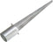 vidaXL - Grondpinnen - 2 - st - 10x76 - cm - gegalvaniseerd - staal - zilverkleurig