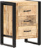 vidaXL - Nachtkastje - 40x35x55 - cm - massief - mangohout