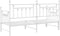 vidaXL - Ligbedframe - met - uitschuifbed - in - Wit - - - 80x200 - cm - Staal