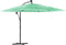 vidaXL - Parasol - met - stalen - paal - 269x269x235 - cm - groen