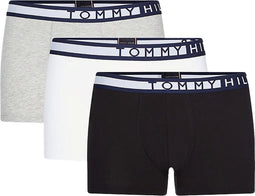 Tommy Hilfiger Onderbroek - Aansluitend - 95% organisch katoen - Zwart - Wit - Grijs - Donkerblauw (3 stuks)