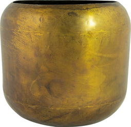 Ter Steege Bloempot-Sierpot Metaal Old Camel-Bruin D 16 cm H 14 cm