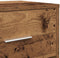 vidaXL - Nachtkastje - met - lade - 40x34x50 - cm - oud - houtkleurig