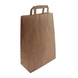 Klika - Draagtassen bruin kraft 26/12x36 250st - 3 stuks