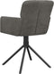 vidaXL - Eetkamerstoelen - draaibaar - 2 - st - fluweel - donkergrijs
