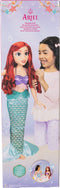 DISNEY PRINSES ARIEL - Speelpop 80CM - Afneembare staartvin - Roze haarborstel (1 stuk)