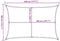 vidaXL - Zonnezeil - 160 - g/m² - rechthoekig - 3x4 - m - HDPE - blauw