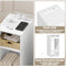 Woltu Nachtkastje - 2x USB en Stopcontact - Wit - 25 x 30 x 60 cm (2 stuks)