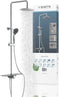 SCHÜTTE Aquastar - Douchesysteem - Regendouche met planchet en push-button omsteller - Chroom & Antraciet