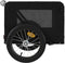 vidaXL - Hondenfietstrailer - oxford - stof - en - ijzer - zwart
