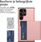 imoshion Hoesje Geschikt voor Samsung Galaxy S23 Ultra Hoesje - Ruimte voor 2 pasjes - imoshion Backcover met pasjeshouder - Rosé Goud