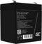 Green Cell AGM45 - Accu 12V 5,3Ah - VRLA AGM - Zwart