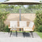 vidaXL - L-vormige - Bank - Natuurlijk - 231x173x78 - cm - Poly - Rattan