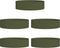 vidaXL - Tuinplanten - 5 - stuks - Olijfgroen - 80x80x20 - cm - Staal