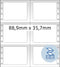 Herma - Computeretiketten eindloos 88.9x35.7 mm - 2-banen (8000 st.)