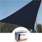 Perel Schaduwdoek - Driehoekig - Waterdoorlatend luchtdoorlatend 3.6 x 3.6 x 3.6 m antraciet