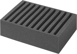 ProPlus Bordenhouder - Bordenstandaard - 34 x 25 x 14 cm - Display - Zacht Foam - Geschikt voor 10 Borden - Organizer Caravan - Zwart