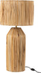 J-Line tafellamp Hanna Bananen Bladeren - jute - naturel