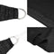 vidaXL - Zonnezeil - 160 - g/m² - driehoekig - 3x4x4 - m - HDPE - zwart