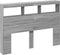 vidaXL - Hoofdbordkast - met - LED-verlichting - 140x17x102 - cm - grijs - sonoma