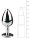 EasyToys - Metalen Buttplug met Zilveren Diamant - Buttplugs - Buttplug Metaal - Anal Plug - Sex Toys voor Vrouwen en Mannen - Seksspeeltjes - Zilver - S