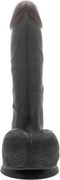Zwarte Dildo S Pleasures Don Jon Zwart Siliconen (20 cm)