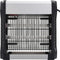 vidaXL - Vliegendoder - 12 - W - aluminium - ABS - zwart