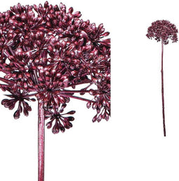 PTMD Kunsttak Bladeren - 20x20x72 cm - Metaal - Goud