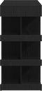 vidaXL - Zwart - Eiken - Bartafel - met - Opslagrek, - 100x50x101.5 - cm