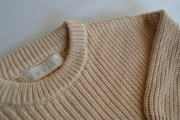 Uwaiah oversize knit sweater - Vanilla - Trui voor kinderen - 80/9-12M
