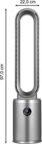 Fullcomfort Bladloze Ventilator - 24 Windsnelheden - Anionenfunctie - Grijs