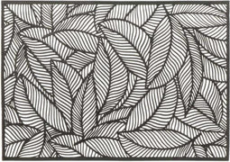 Unique Living | Placemat Nissa | Rechthoekig | Polyester | Zwart | 30x45cm