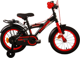 Volare Thombike - Kinderfiets - 14 inch - 2 Handremmen - Zwart Rood