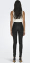 ONLY ONLROYAL HW SK ROCK COATED PIM NOOS - Gecoate skinny fit broek - High waist - Maat XS X L30